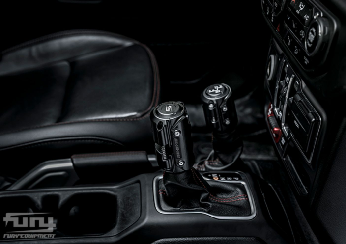 Awaken Serie Black Gear Shift Lever Knob Cover Kit (11-18 Jeep Wrangler JK)