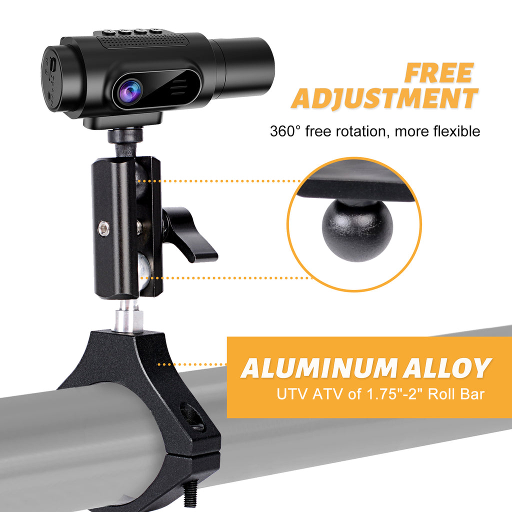 MAIKER UTV Dash Cam Mount, 1.75-2 Roll Bar Dash Camera Mount Compati –  Maiker Offroad