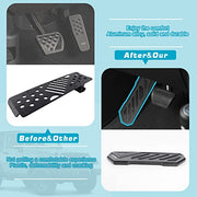 Panel de apoyo para reposapiés del lado izquierdo del pedal muerto compatible con Jeep Wrangler JL/Gladiator JT 4XE 2018-2022, antideslizante engrosado, negro