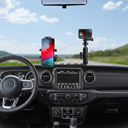 Phone Holder Mount 2 Mounts for Action Camera and GPS Navigation (18-21 Jeep Wrangler JL JLU)