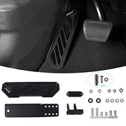 Dead Pedal Left Side Foot Rest Kick Panel Compatible with 2018-2022 Jeep Wrangler JL/Gladiator JT 4XE, Antiskid Thickened, Black