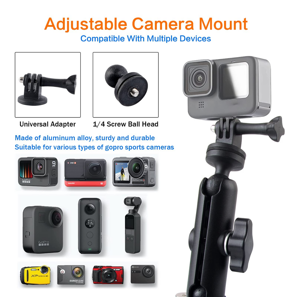 MAIKER UTV Dash Cam Mount, 1.75-2 Roll Bar Dash Camera Mount Compati –  Maiker Offroad