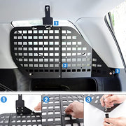 Modular Storage Panel System Rear Window Molle Panel with 4 Storage Bag and 10 Fastening Tape (10-20 Toyota 4Runner )