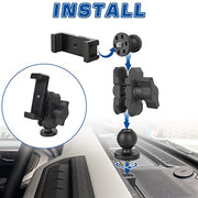 Aluminum Alloy Anti-Shake Stabilize Dashboard Phone Holder Mount (21-23 Ford Bronco)