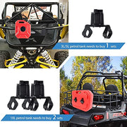 UTV ATV Gas Can Mount, Oil Mounting Holder Gas Tank Cans Holder Compatible Polaris RZR Pioneer Yamaha Can Am Maverick X3