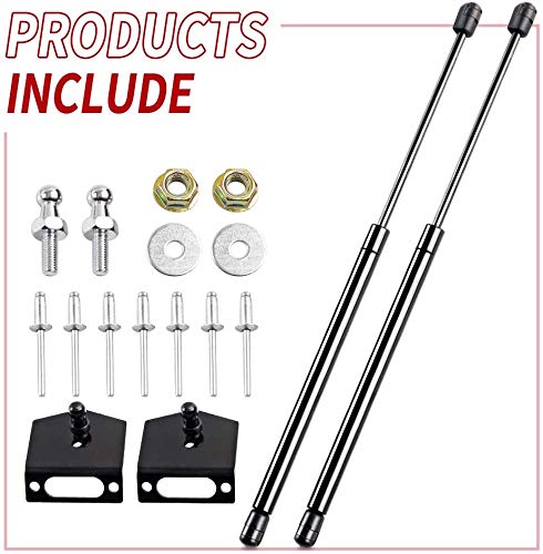 2Pcs Front Hood Lift Support Struts Gas Charged Shocks (07-17 Jeep Wrangler JK)