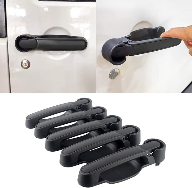 Door Handles Kit & Tailgate Handle for 2007-2018 Jeep Wrangler JK (No Pressing)