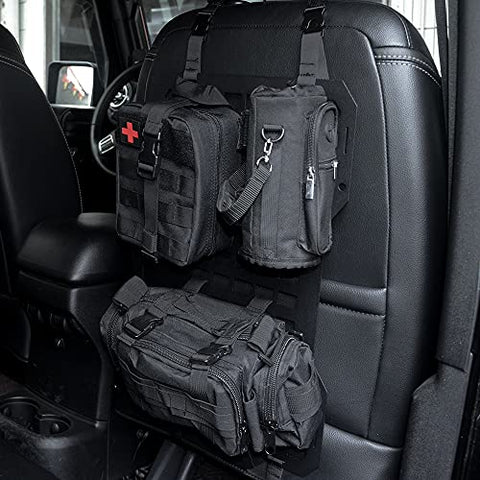 Vehicles Seat Back Organizer Tactical Molle Panels for Modular