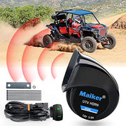 UTV Horn Kit, RZR Horn Kit Easy Installation with Rocker Switch 12V 510Hz (Polaris RZR Ranger, PRO XP, Can Am, Up to 2021)