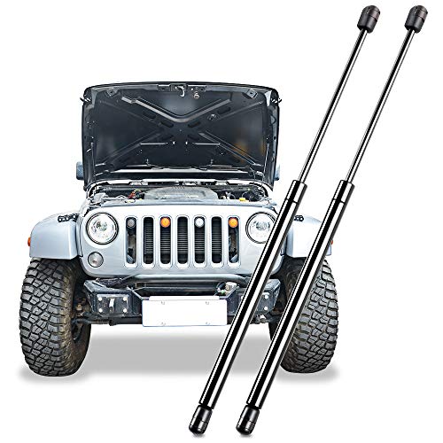 2Pcs Front Hood Lift Support Struts Gas Charged Shocks (07-17 Jeep Wrangler JK)