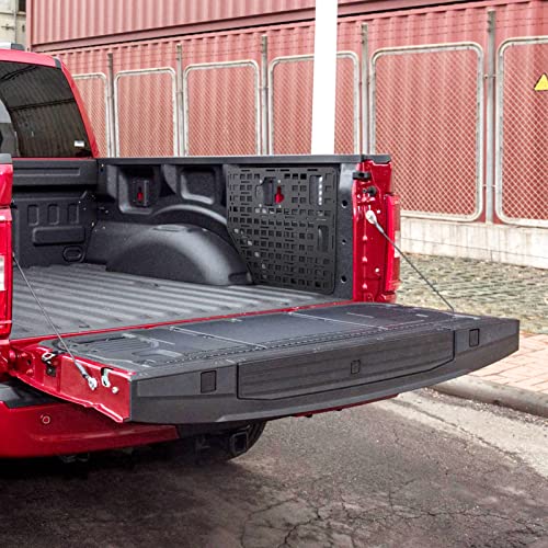 MAIKER Side Bed Molle Panel Rack System Cargo Storage Organizer Compatible with 2015-2023 Ford F150 2pcs