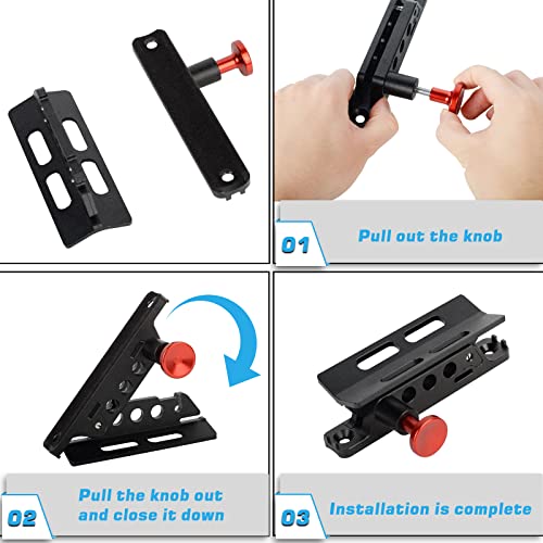 UTV Fire Extinguisher Mount Holder Quick Release Adjustable Fire Bracket for 1.75''-2'' Roll Bar (UTV Polaris RZR Ranger Can-Am Maverick ATV)