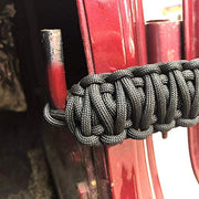 Paracord Door Limiting Straps 550 Pound Strength Durable Swing Limiter Restrictor Pair(Jeep Wrangle JL TJ JT JK)