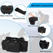 Universal Tactical Vehicle Seat Back Organizer with 3 Detachable Molle Pouch Medical Pouch, Tool Pouch, Large Admin Pouch Vehicle Panel Organizer Storage Bag for All Vehicle