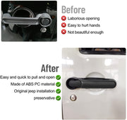 Door Handles Kit & Tailgate Handle for 2007-2018 Jeep Wrangler JK (No Pressing)