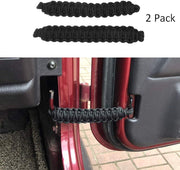 Paracord Door Limiting Straps 550 Pound Strength Durable Swing Limiter Restrictor Pair(Jeep Wrangle JL TJ JT JK)