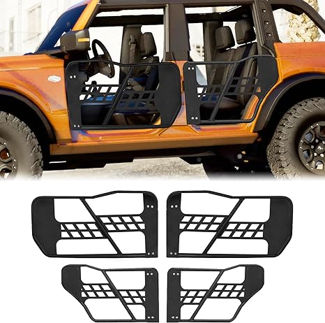 Steel Tubular Trail Tube Half Door Guards Five-Star Logo (21-23 Ford Bronco 4 Door)