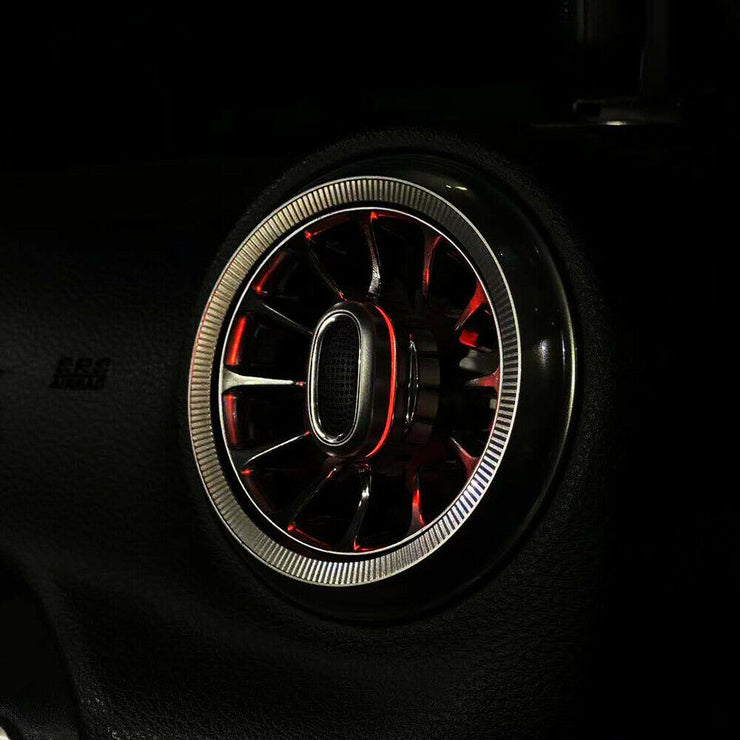 MAIKER 4x purificador de ventilación de aire acondicionado Turbo iluminado con LED para Jeep Wrangler JK 2011-2017